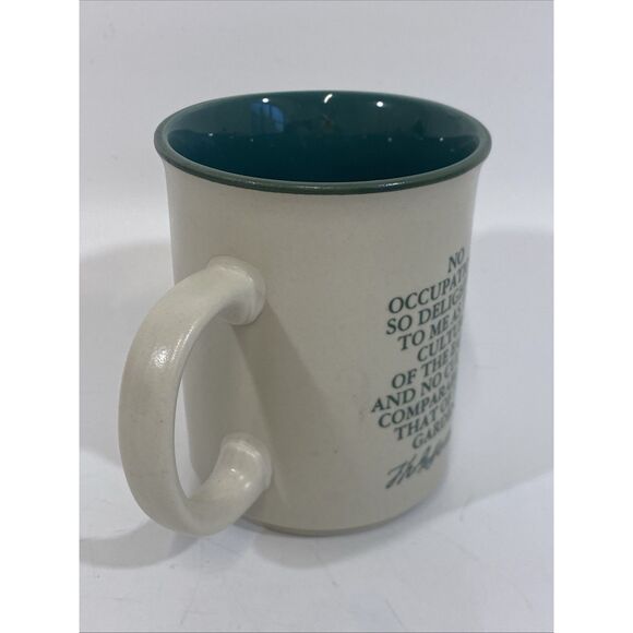 Vtg Thomas Jefferson Center For Historic Plants Mug ‘Jeffersonia Disphylla’ RARE - Picture 3 of 9